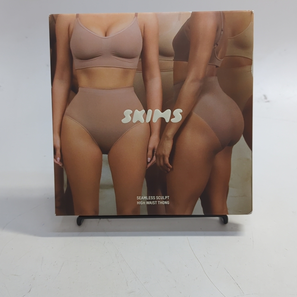 Skims Seamless Sculpt High Waist Thong Medium Clay PN-THG-3360